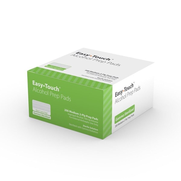 Mhc EasyTouch Sterilized Alcohol Prep Pad (Spun Lace), Medium, 200PK 802712 - main