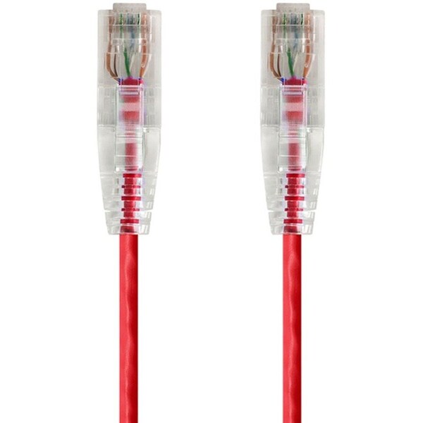 Monoprice SLIMRUN CAT6 UTP CABLE-3FT RED 14806 - main