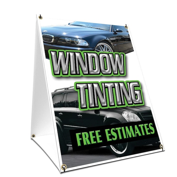 Signmission Window Tinting Free Estimates, 36 Inch x 24 Inch A-frame Yard Sign, Plastic Sign SBC-2436-Window Tinting Free Estimates - main