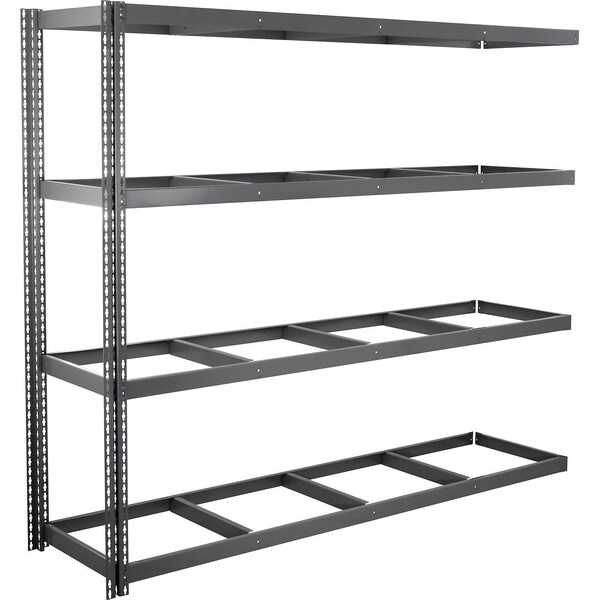 Global Industrial 4 Shelf, Standard Duty Boltless Shelving, Add On, 96"W x 30"D x 60"H, No Deck B3170854 - main