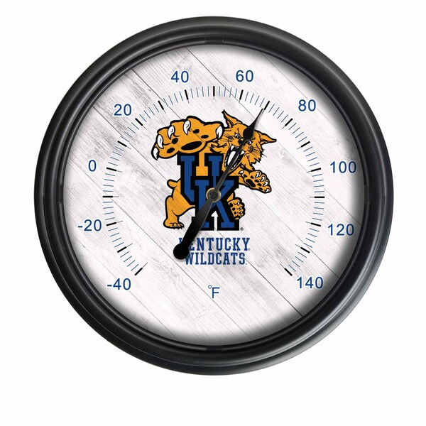 Holland Bar Stool Co University of Kentucky (Cat) Indoor/Outdoor LED Thermometer ODThrm14BK-08UKYCat - main