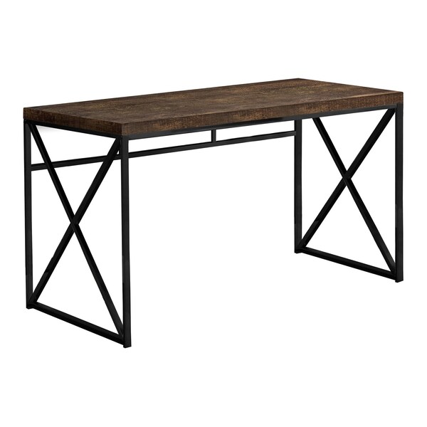 Homeroots 47" Brown and Black Computer Desk 333547 - main