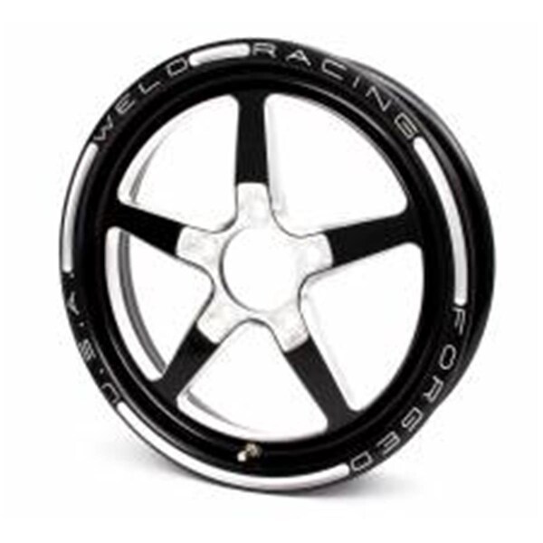 Weld Racing 15 x 3.5 in. 1.75 in. Backspace 5 x 4.50 in. Bolt Pattern Alumastar 2.0 1 Piece Wheel, Blk Anodize WEL88B-15204 - main