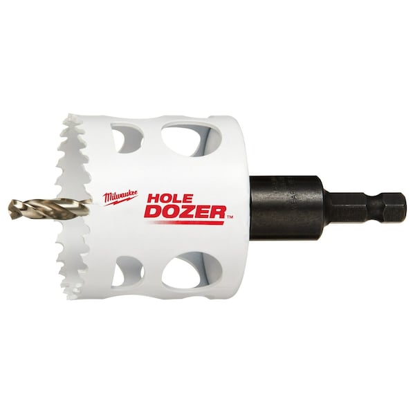 Milwaukee Tool 2-1/8" HOLE DOZER Bi-Metal Hole Saw with Arbor 49-56-9668 - main