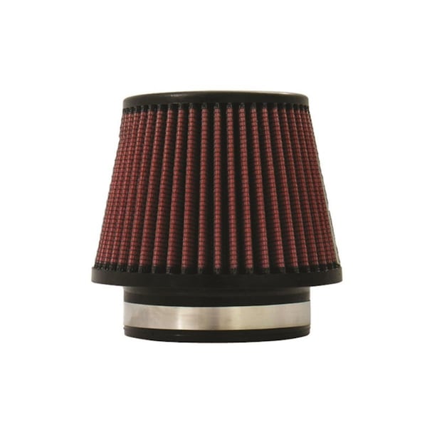 Injen 4.5 x 6.75 in. High Performance Air Filter - Black & Red X-1018-BR - main