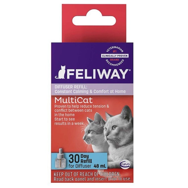 Ceva Animal Health Feliway, MultiCat, Diffuser Refill, 48mL 061144 - main