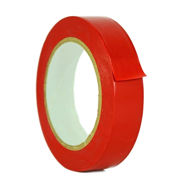 Wod Tape PVC, Red, 1 inch (24mm) W., 5 mil Thickness, 48 PK WOD VTC605-01000-48-60-RED - main