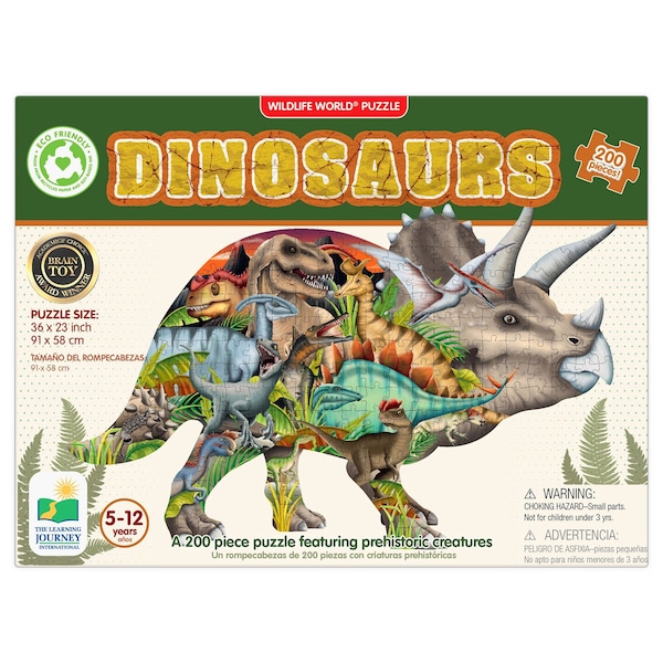 The Learning Journey International Wildlife World, Dinosaurs Puzzle, 200-Piece Set 223413 - main