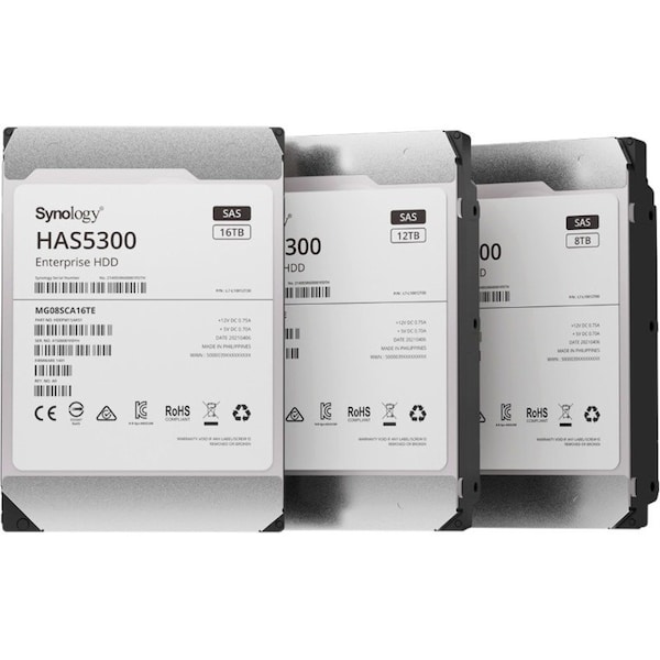 Synology HAS5300 HAS5300-12T 12 TB Hard Drive - 3.5" Internal - SAS (12Gb/s SAS) HAS5300-12T - main