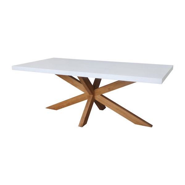 International Concepts Outdoor Teak Patio Dining Table with Polystone Top KODT-38037B - main