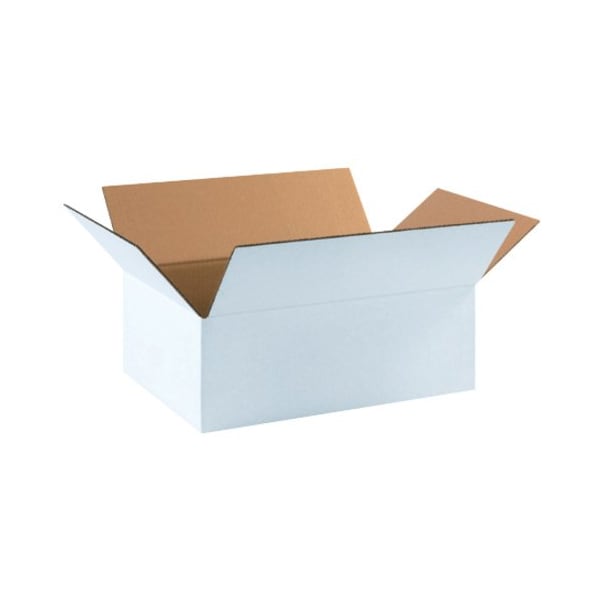 Partners Brand Corrugated Boxes, 17 1/4" x 11 1/4" x 6", White, 25/Bundle 17116W - main