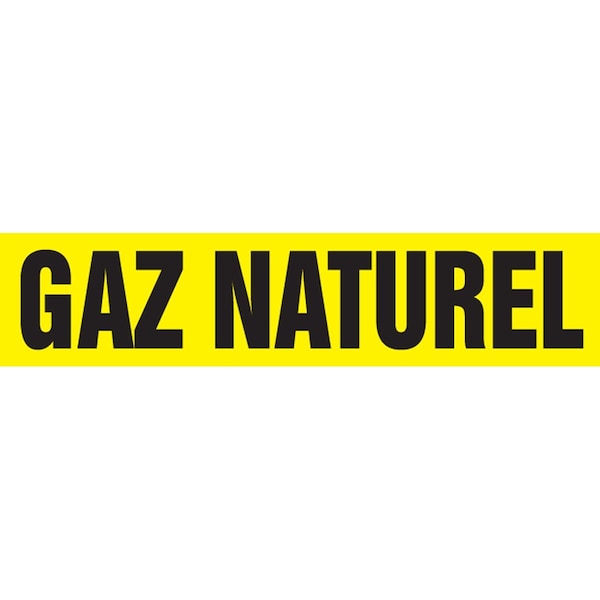 Accuform FRENCH PIPE MARKER GAZ NATUREL CRPK523STC - main