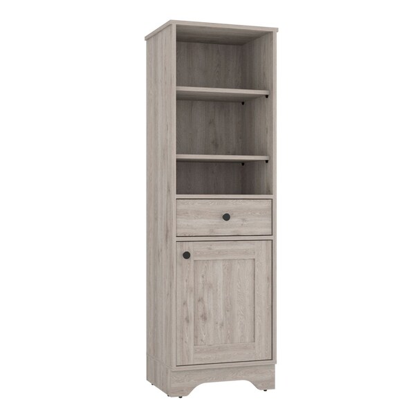 Homeroots 17" Light Gray Wood Freestanding Single Door Bathroom Vanity 543597 - main