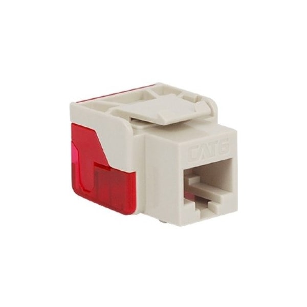 Icc Cat6 RJ45 Keystone Jack, White IC1078L6WH - main