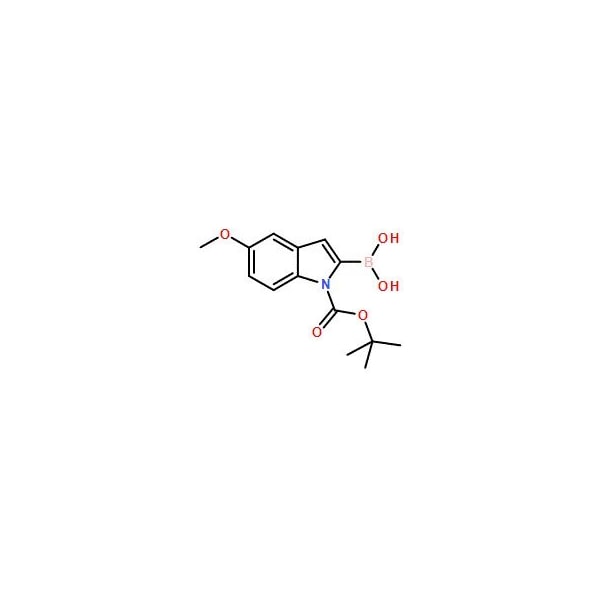 Ak Scientific 1-BOC-5-methoxyindole-2-boronic acid (5g), CAS 290331-71-4 V4947-5g - main