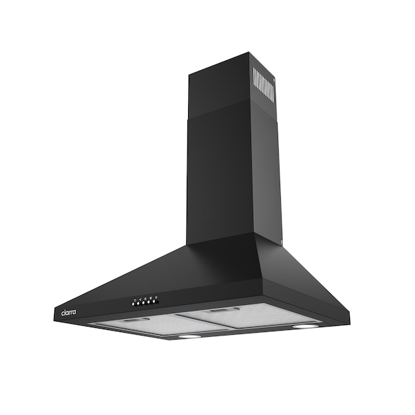 Wrightmaster 24 in. Convertible Wall Mounted Range Hood in Black with 3-Speed Extraction ZR-B60206P - main