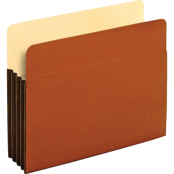 Tops Business Forms Pendaflex, FILE POCKET W/ TYVEK, 3.5in EXPANSION, LETTER SIZE, REDROPE, 10PK 63264 - main