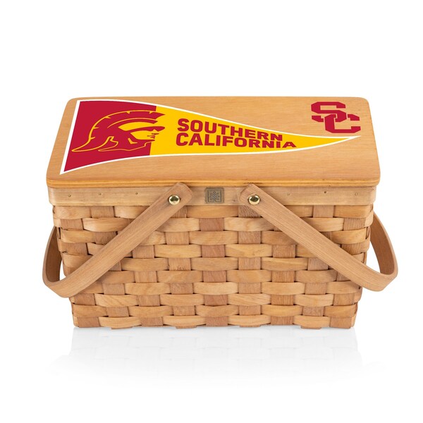 Picnic Time Family Of Brands NCAA USC Trojans Poppy Personal Picnic Basket 124-00-299-094-0 - main