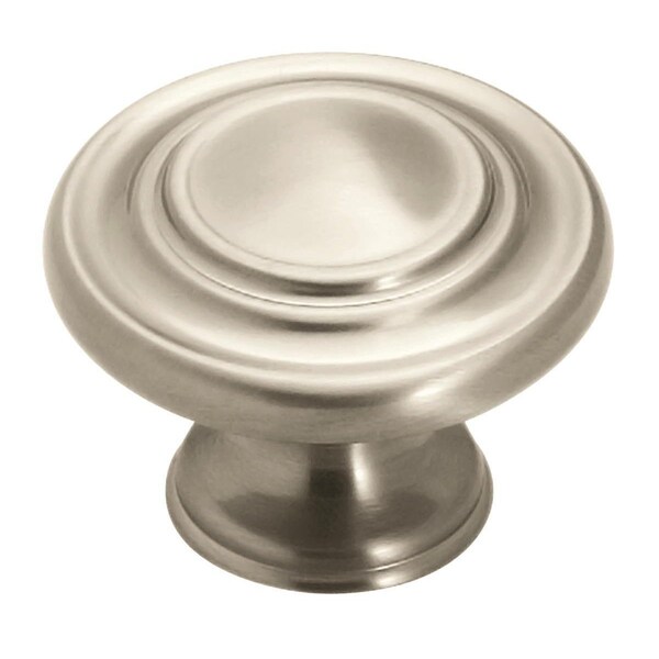 Amerock Inspirations 1-5/16 inch (33mm) Diameter Satin Nickel Cabinet Knob, 25PK 25VMP1586G10 - main