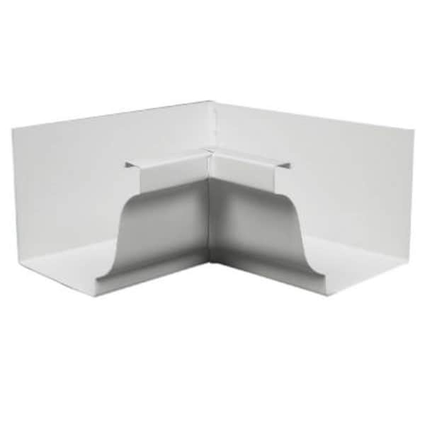 Swivel 33201 Gutter Inside Mitre, White Galvanized Steel - 5 in SW575441 - main