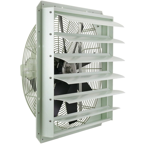 Iliving 24-Inch Corrosion Resistance Shutter Exhaust Fan, Single Speed ILG8SF24S-CR - main