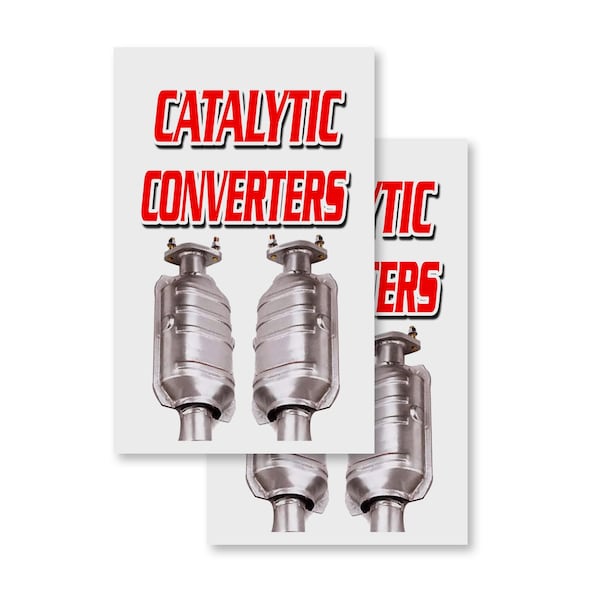 Signmission Catalytic Converters, Vinyl Decals Only 24 Inch x 36 Inch, Vinyl Decal, 2PK DSB-2436-2PACK-Catalytic Converters - main