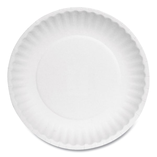 Ajm Packaging Paper Plate, Uncoated, 6", White, PK1000 AJM PP6AJKWH - main