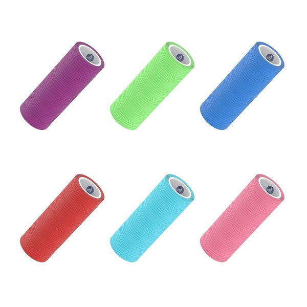 Dynarex Sensi Wrap, Self-Adherent, Latex Free, 4"x5 Yards, Assorted, 18PK 3218 - main
