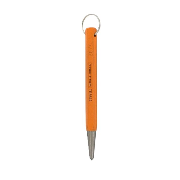 Tremmor Center Punch 5/32in, 5in Length, Lanyard Ring TR5642 - main