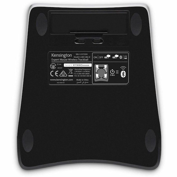 Kensington Expert Mousereg Wireless Trackball, Black KMW72359 - main