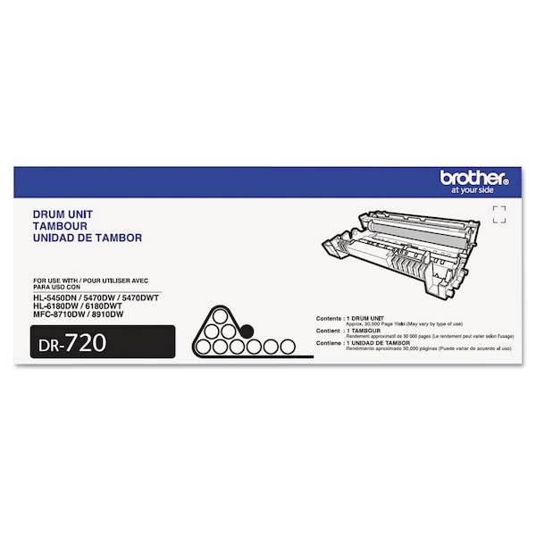 Brother Drum Cartridge, 30k Page-Yield, Black BRT-DR720 - main