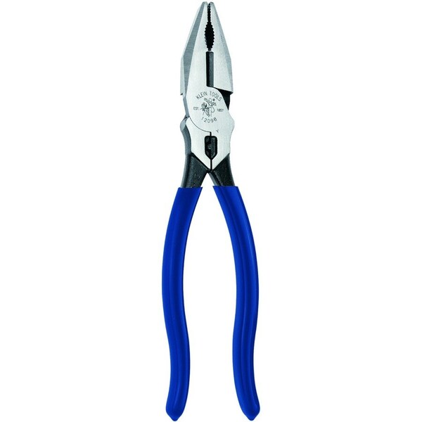 Klein Tools 8 5/8 in Linemans Plier High Leverage w/ Wire Crimper, Steel 12098 - main