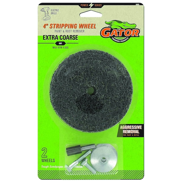 Gator Finishing 4 in. Paint and Rust Stripping Wheel, 2PK 9485GA - main