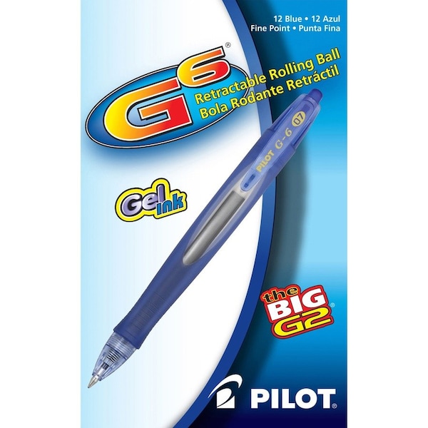 Pilot Pen, Rollball, G6, Ret, Fn, Be, PK12 31402DZ - main
