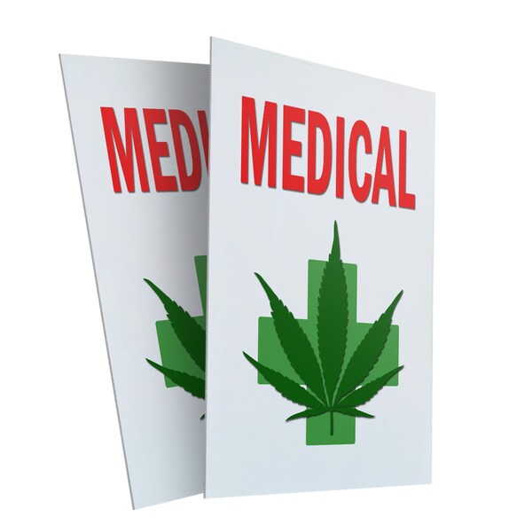 Signmission Medical Cannabis Dispensary, Plastic Signs Only 24 Inch x 36 Inch, Corrugated Plastic, 2PK CSB-2436-2PACK-MedicalCannabisDispensary - main