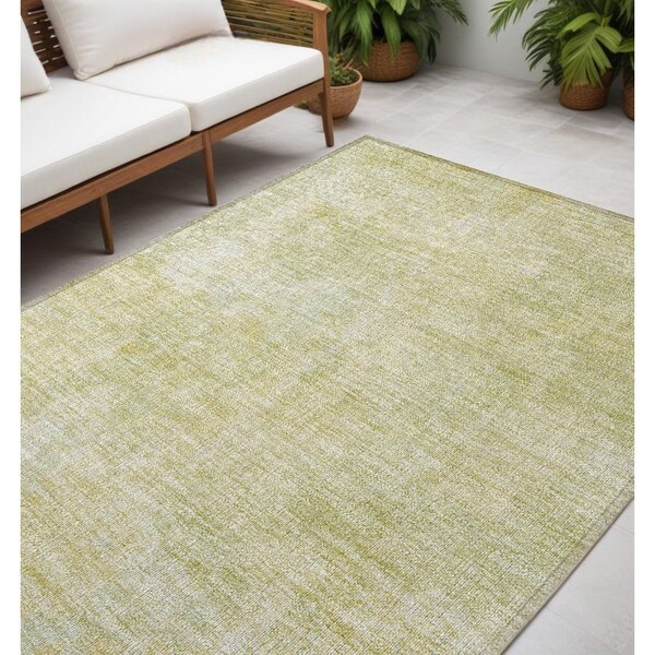Homeroots 5' X 8' Gold Abstract Washable Non Skid Indoor Outdoor Area Rug 564255 - main