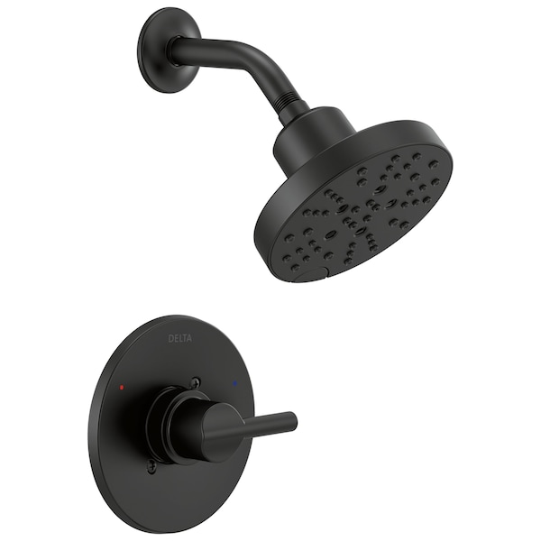 Delta Nicoli Monitor 14 Series H2Okinetic Shower In Matte Black 142749-BL - main