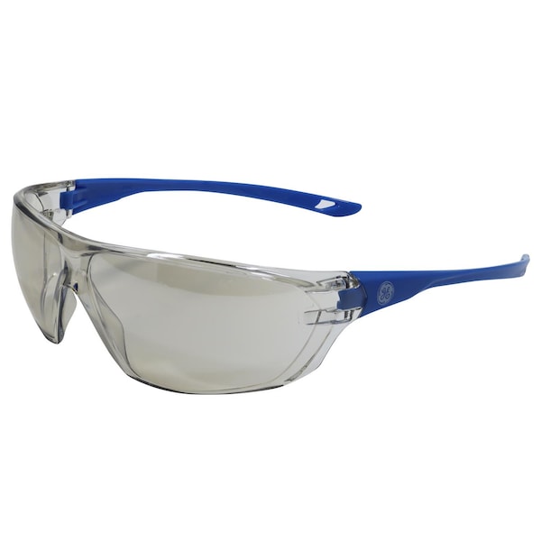 General Electric 03 Series Anti-Fog Impact-Resistant Safety Glasses Indoor/Outdoor Mirror Lens Blue GE103MAF - main