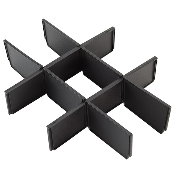 Milwaukee Tool Packout Drawer Divider Kit for 3 Drawer Tool Box, Plastic, 12-1/2 in L x 16-5/16 in W x 3 in H 48-22-8473 - main