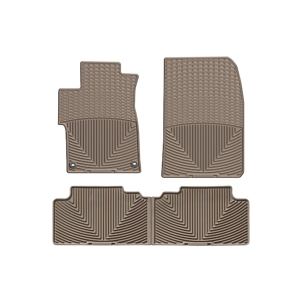 Weathertech Tan, Front and Rear All Weather Floor Mats W330TN-W149TN - main