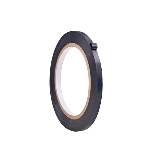 Wod Tape PVC, Black, 3/8 inch (9mm) W., 6 mil Thickness, 128 PK WOD VTC366-00375-128-36-BLA - main