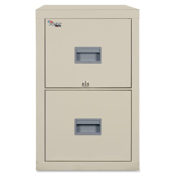 Fire King Fireking Fireproof 2 Drawer Vertical File Cabinet Letter 17-3/4"Wx31-9/16"Dx27-3/4"H Parchment 2P1831-CPA - main