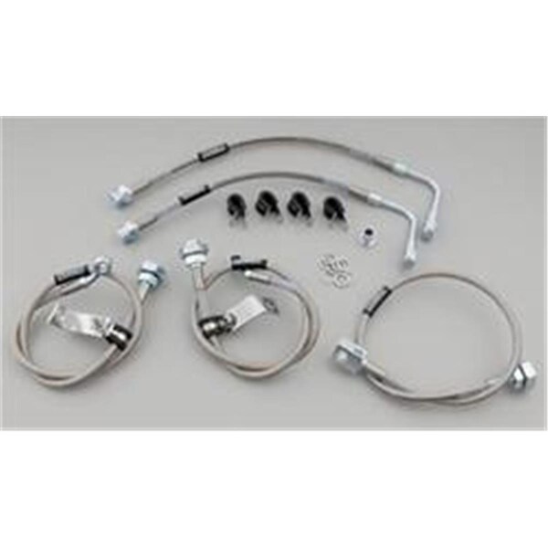 Ezgeneration Brake Lines Street Legal Braided Stainless Steel for use on Chevy Pickup Kit EZ2604599 - main