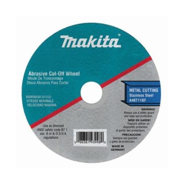Makita Super Thin Cut-Off Wheel, 6 in dia x 1/16 in Thick, 7/8 in Center Hole, 46 grit 724117-A-25 - main