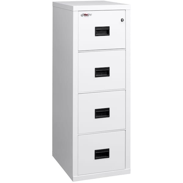 Fireking 4 Drawer, 1 Hr Fire & impact rated, 22" depth, Ltr/Lgl Arctic White 4R1822-CAW - main