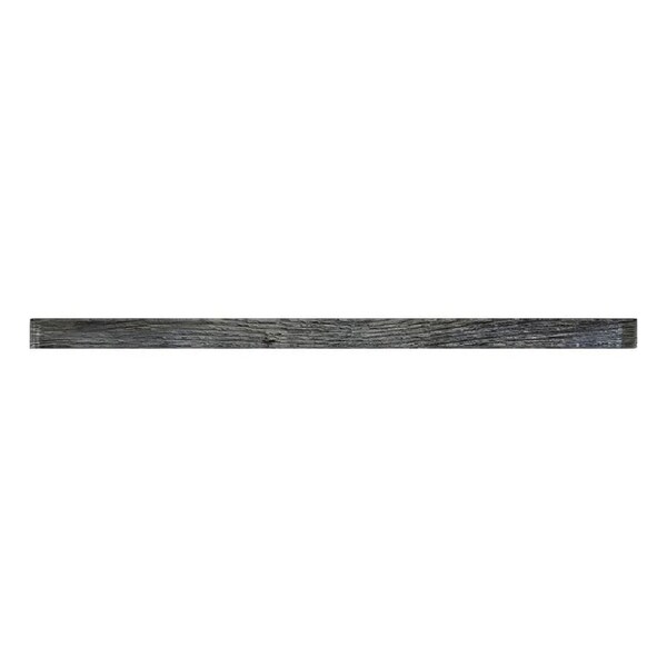 Apollo Tile Spruce Blue 0.6 in x 12 in Glass Glossy Pencil Liner Tile Trim 0.5 sqft/case, 10PK APLSRA88P11A - main