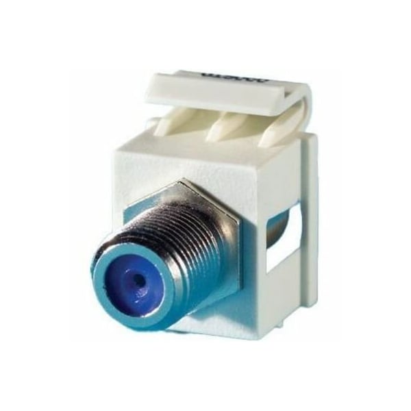 Ortronics F-CONNECTOR MULTIMEDIA MOD 110, F/F (75 OHM), TECHCHOICE, FOG WHITE ROHS KSFCN - main