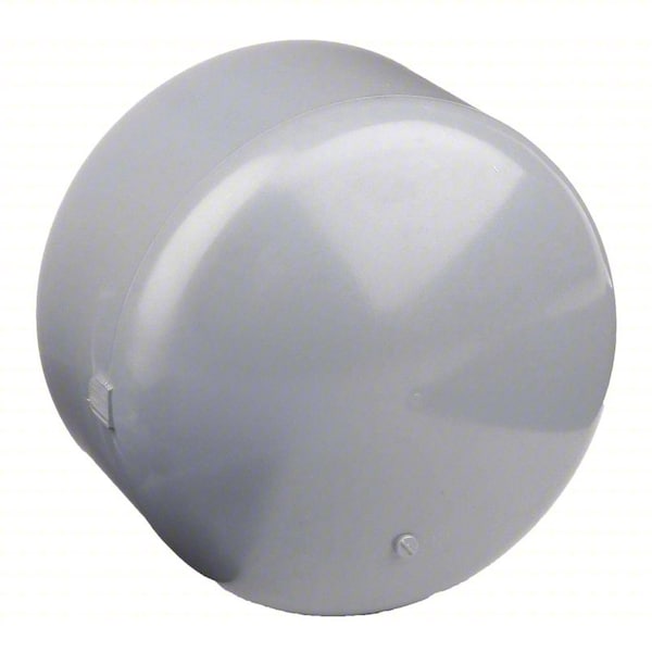 Zoro Select CPVC Cap, Schedule 80, 8" Pipe Size, Socket 9847-080 - main