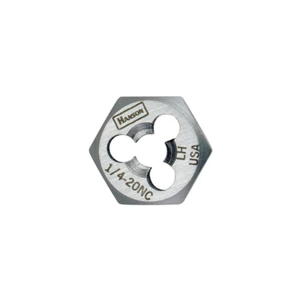 Hanson High Carbon Steel Re-threading Right Hand Hexagon Fractional Die - 3/4" - 10 NC 7258 - main
