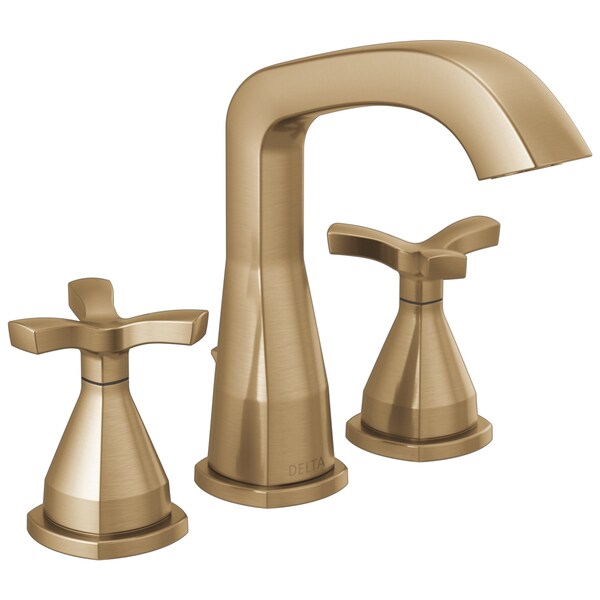 Delta Stryke Two Handle Widespread Bathroom Faucet, 5.88 in, Lumicoat Champagne Bronze 357766-CZ-PR-MPU-DST - main